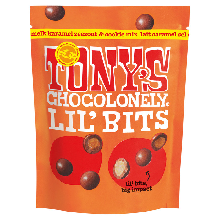 Tony's Chocolonely Lil' Bits Biscuit Melk Karamel Zeezout & Cookie Mix 120g (120g)