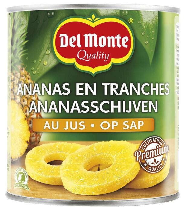 Del Monte Ananasschijven op sap (Blik, 820g)