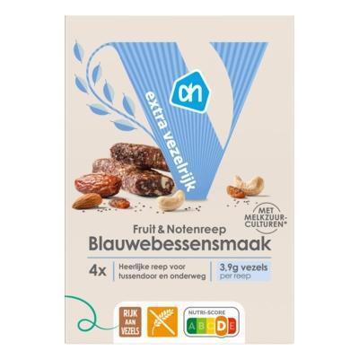 AH Fruit & notenreep blauwebessensmaak (140g)