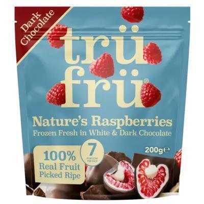 Trü Frü Framboos wit en puur chocolade (200g)