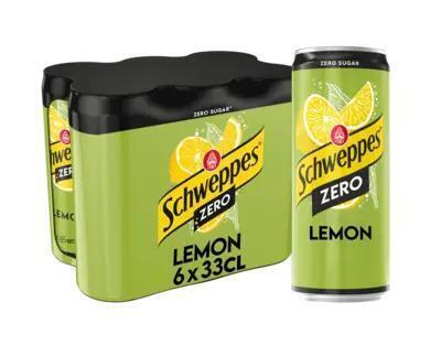 Schweppes Lemon Zero 33 cl (6 × 33cl)