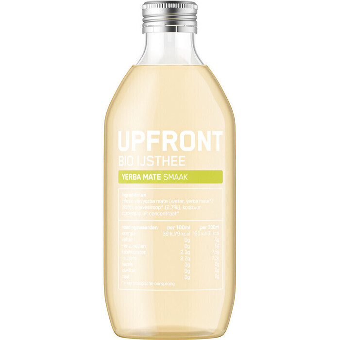 Upfront Bio ijsthee yerba mate smaak (33cl)