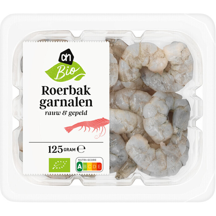 AH Biologisch Roerbakgarnalen (125g)