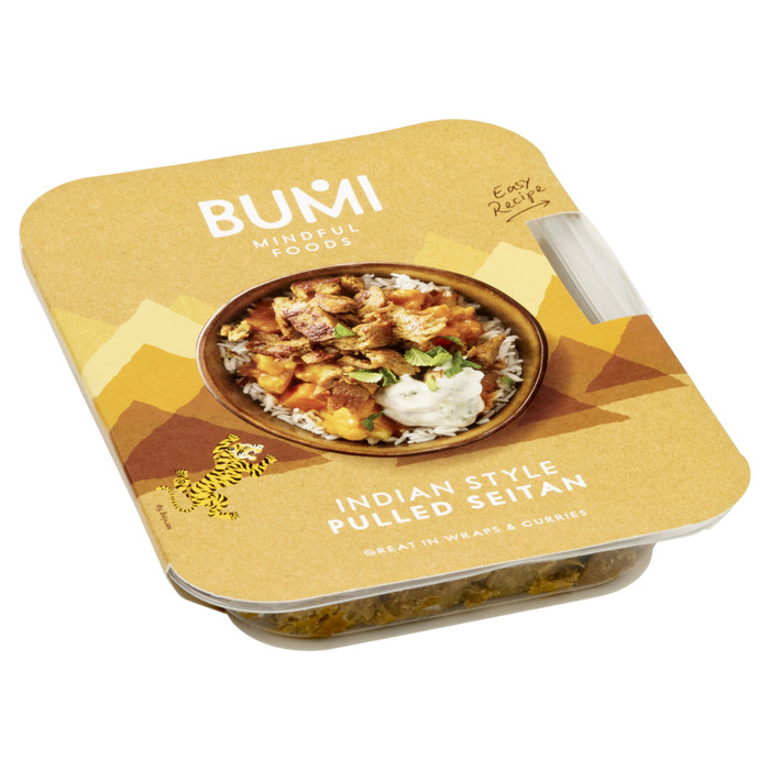 Bumi Mindful Foods Indian Style Pulled Seitan 175 g (175g)