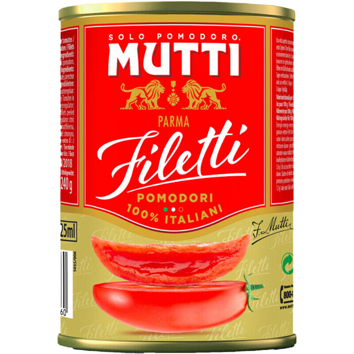 Mutti Gesneden Tomaten (blik, 42.5cl)