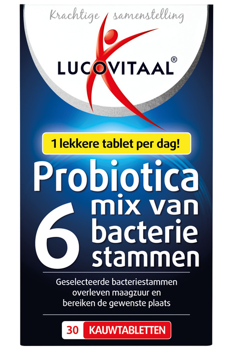 Lucovitaal Probiotica kauwtabletten 30 stuks (30 × 1.5g)