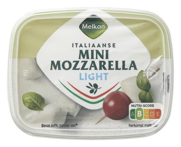 Italiaanse mini mozzarella Light (Bakje, 260g)