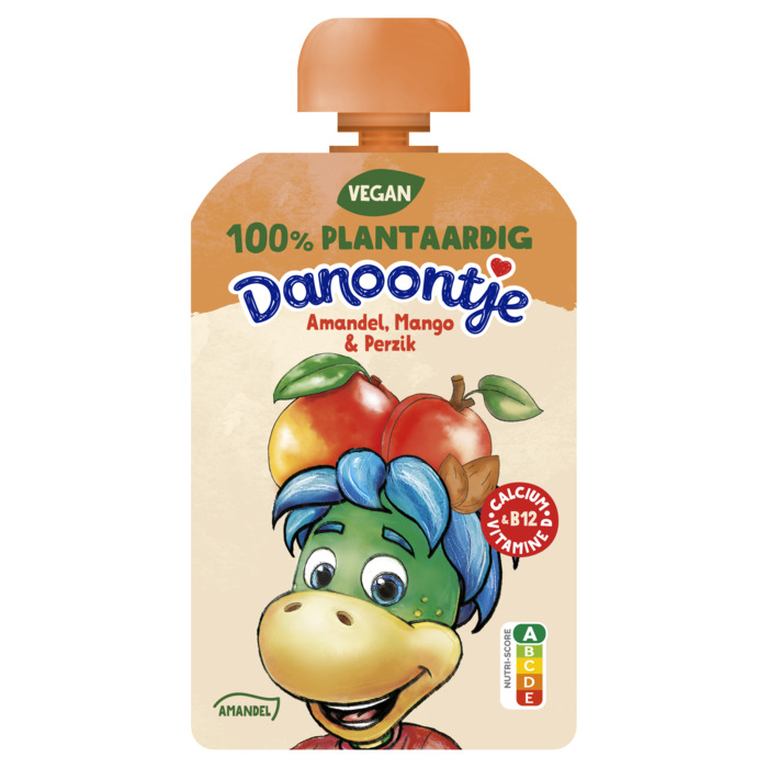 Danoontje Plantaardig Tussendoortje Amandel Mango Perzik 90 g (90g)