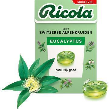 Ricola Eucalyptus suikervrij (50g)