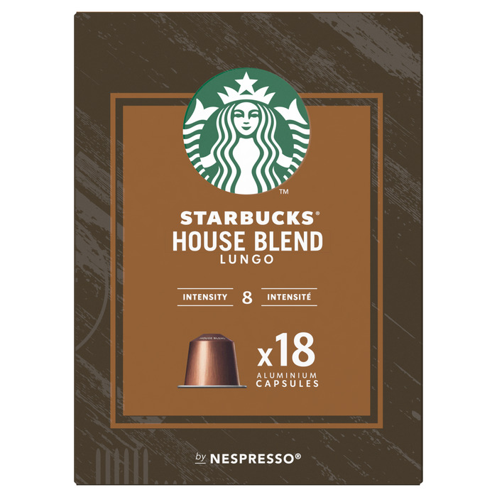 Starbucks® by Nespresso® House Blend Medium Roast Capsules 18 x 5,7g (103g)