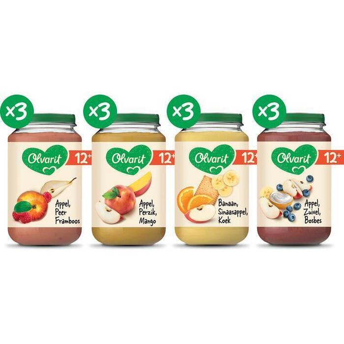 Olvarit Variatiemenu Fruit 12 mnd 12+ Maanden 200 g (200g)