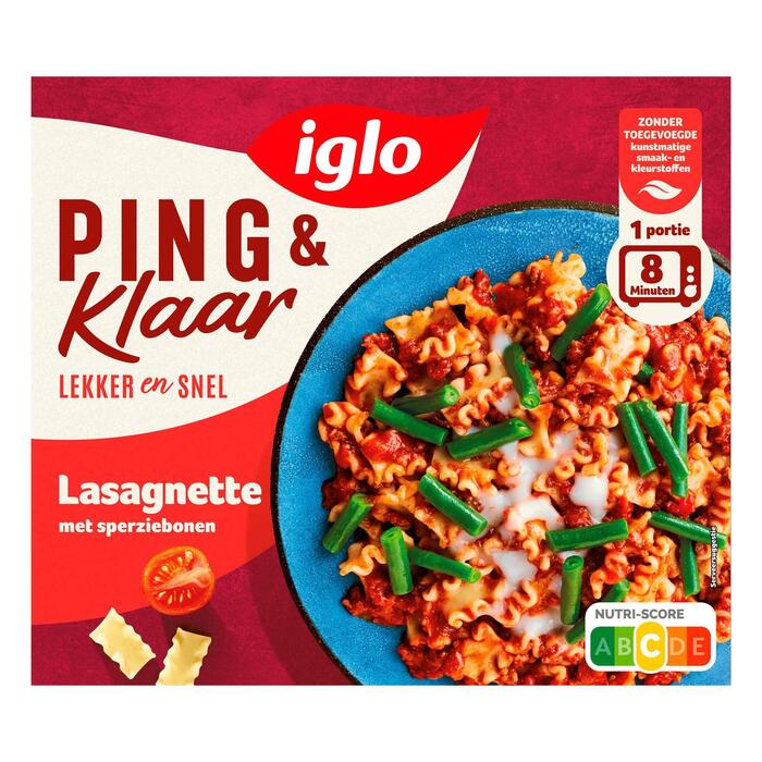 Iglo Ping & klaar lasagnette (Doos, 380g)