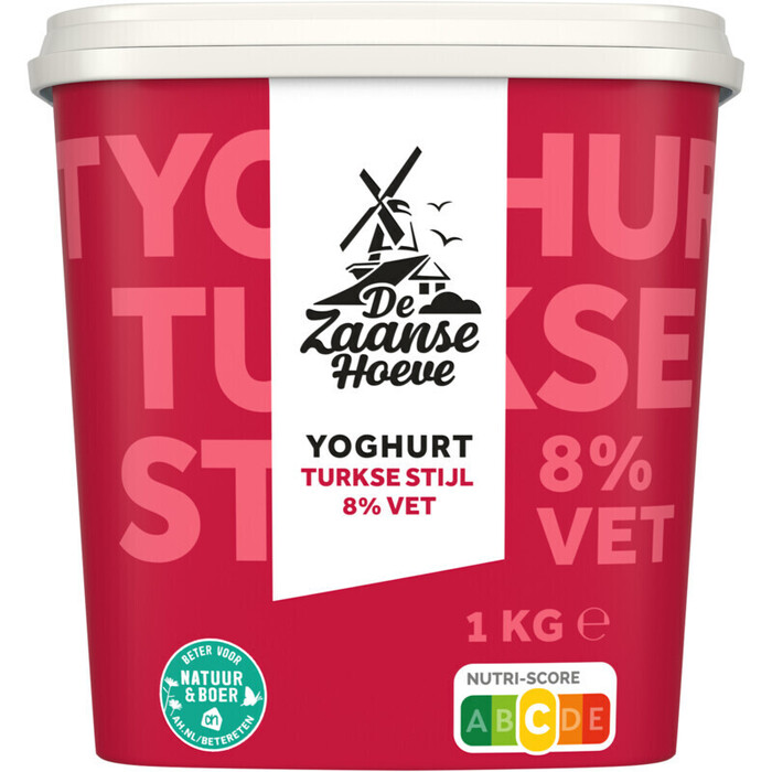 De Zaanse Hoeve Yoghurt Turkse stijl 10% vet (1kg)