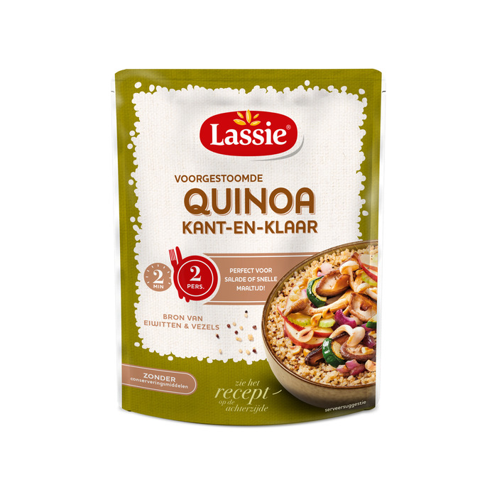 Lassie Quinoa gestoomd (Zak, 250g)