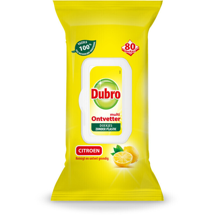 Dubro Multi Ontvetter Citroen 80 Doekjes (400g)
