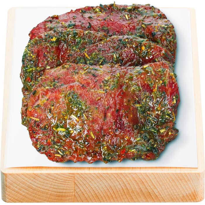 Rundersteak alm gemarineerd 3 st (227g)