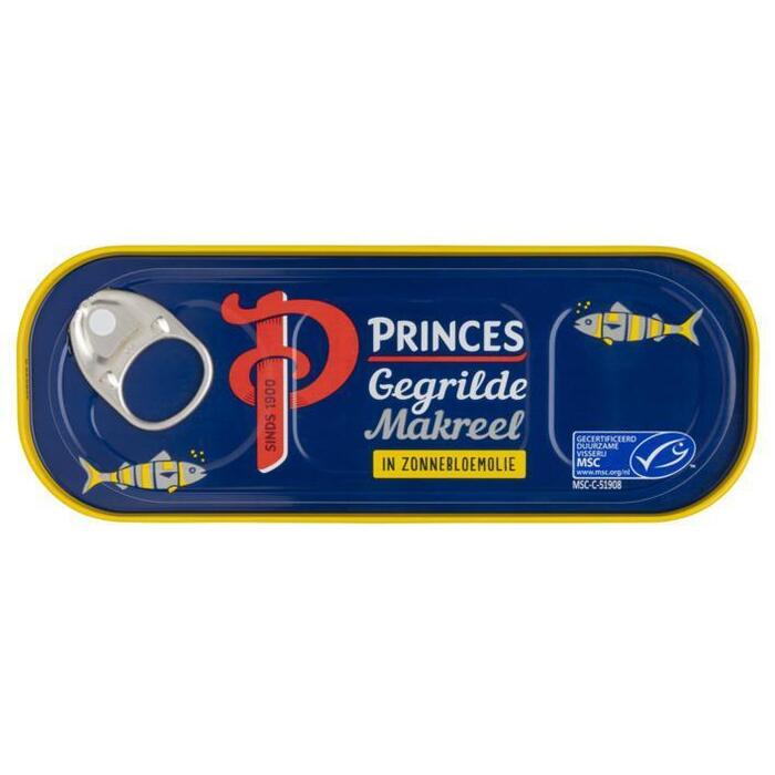 Princes Makreelfilets Gegrilde in Zonnebloemolie 120 g Blik (120g)