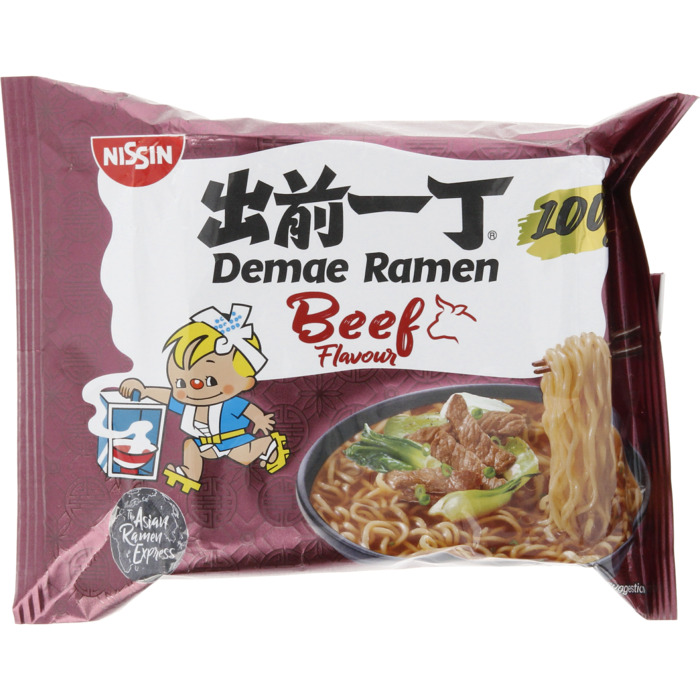Nissin Demae ramen pittig vlees (100g)