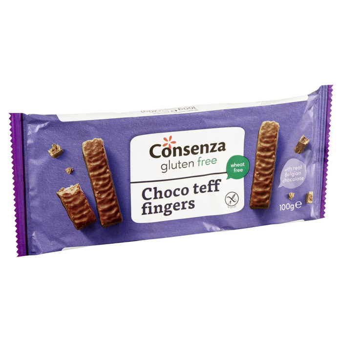 Choco teff fingers (Zak, 5 × 20g)