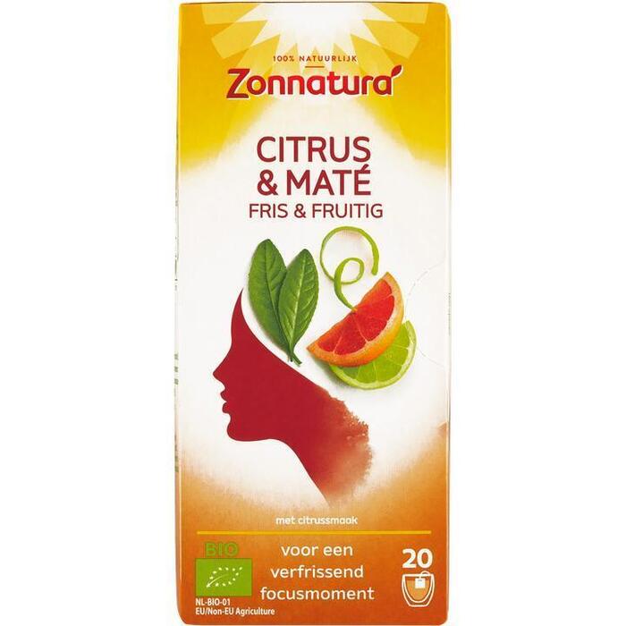 Zonnatura Biologische Citrus & Maté Infusie - Fris & Fruitig 20 Zakjes 34g (34g)