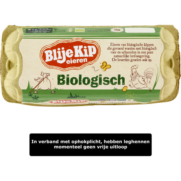 Biologische eieren (doos, 10 × 130g)
