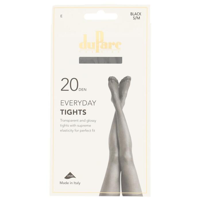 DuParc Panty Lycra 20D Glans Zwart SM