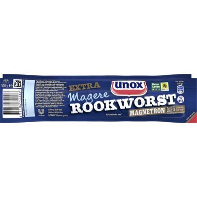 Unox Rookworst Magnetron Mager 100g (100g)