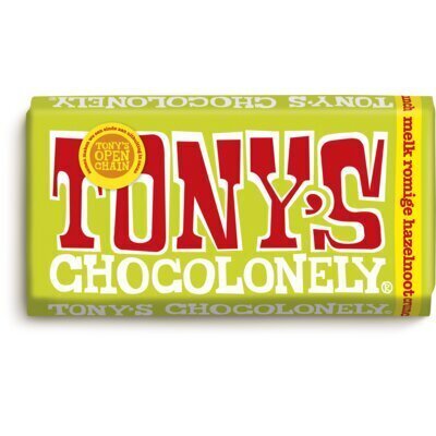 Tony's Chocolonely Melk hazelnoot crunch (180g)