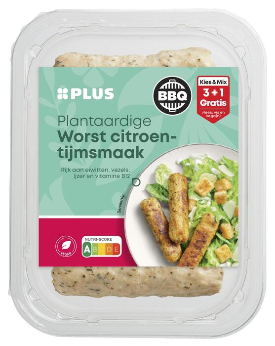 PLUS BBQ Plantaardige worst citroen-tijm