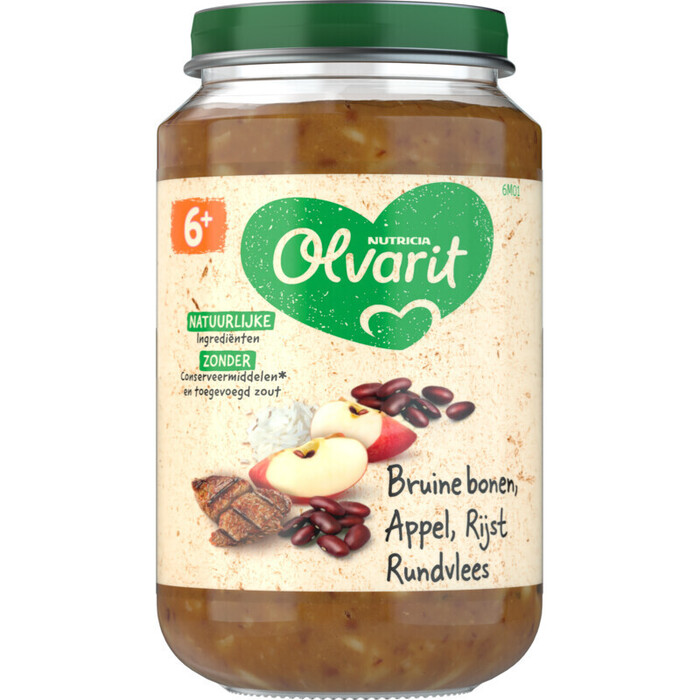 Br. bonen appel rundvlees rijst 6 mnd (Pot, 200g)