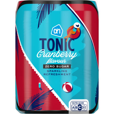 AH Tonic cranberry flavour zero 4-pack (1L)