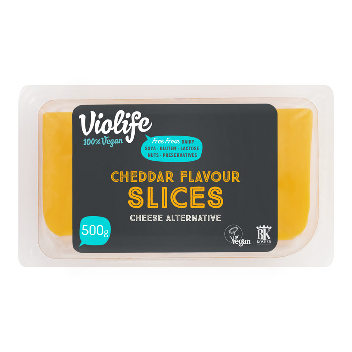 Violife Cheddar Flavour Slices Kaas 500 g (500g)