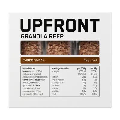 Upfront Granola Reep Chocolate 3 stuks (126g)