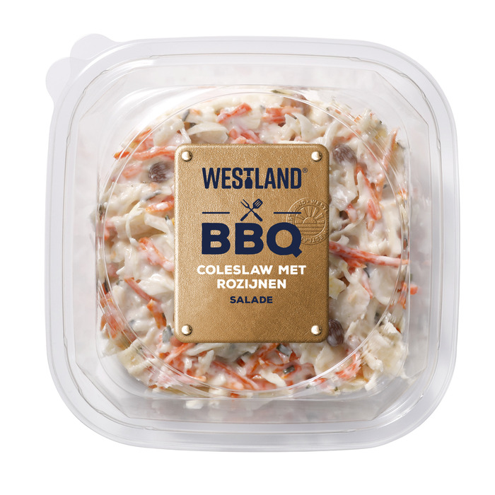 Westland BBQ coleslaw met rozijnen salade (Bakje, 400g)