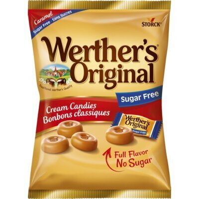 WERTHER'S ORIGINAL MINIS SUIKERVRIJ  Snoep / zacht suikerwerk 70 GRAM Zakje (70g)