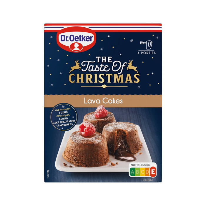 Dr. Oetker Lava Cakes met Vloeibare Chocokern Bakmix 240 g (240g)