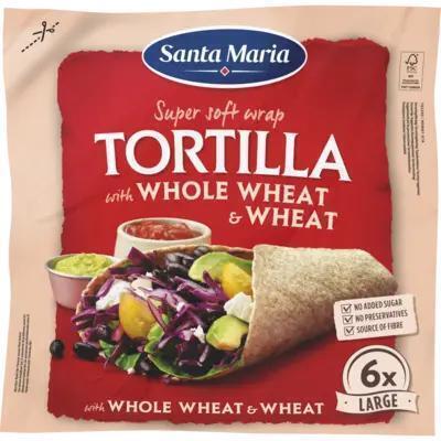 Santa Maria Tortilla wraps met volkoren Large 371g (371g)
