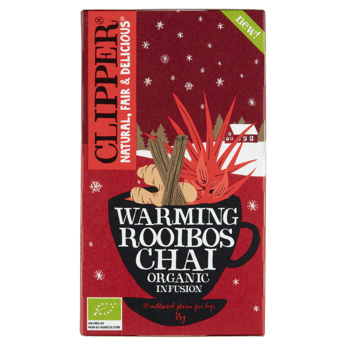 Clipper Warming Rooibos Chai Organic Infusion 20 Stuks 35 g (20 × 1.75g)