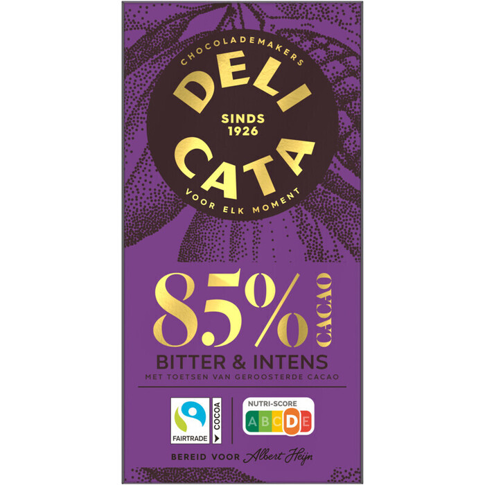 Delicata, Pure Chocolade 85% (100g)