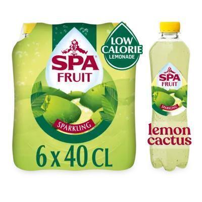 SPA FRUIT Bruisende Fruitige Frisdrank Lemon Cactus 40 cl (Fles, 6 × 40cl)