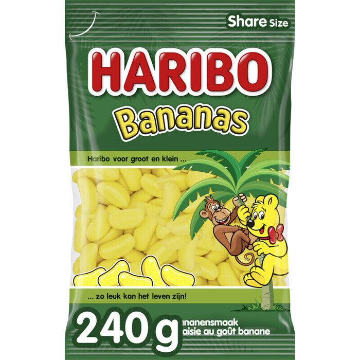 Haribo Bananen (Zak, 240g)
