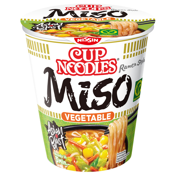 Nissin Noodles veggie miso (67g)