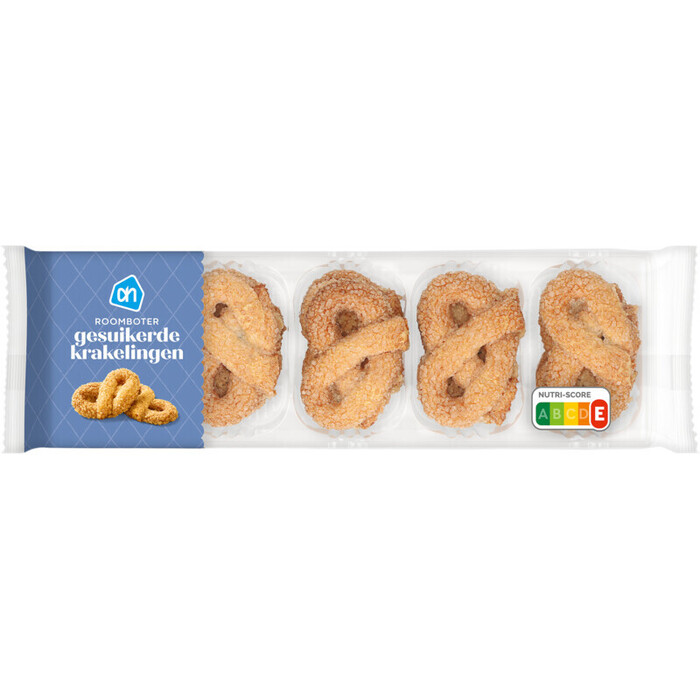 AH Roomboter gesuikerde krakelingen (230g)
