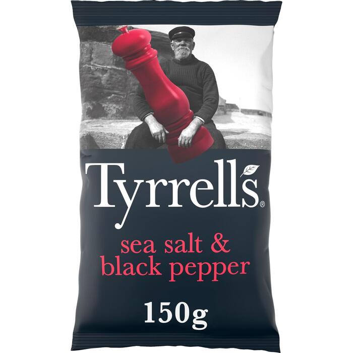 Tyrrells Sea salt & black pepper (Zak, 150g)