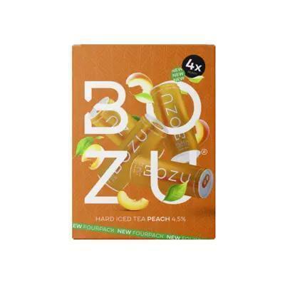 Bozu Hard iced tea mango peach 4-pack (4 × 250ml)