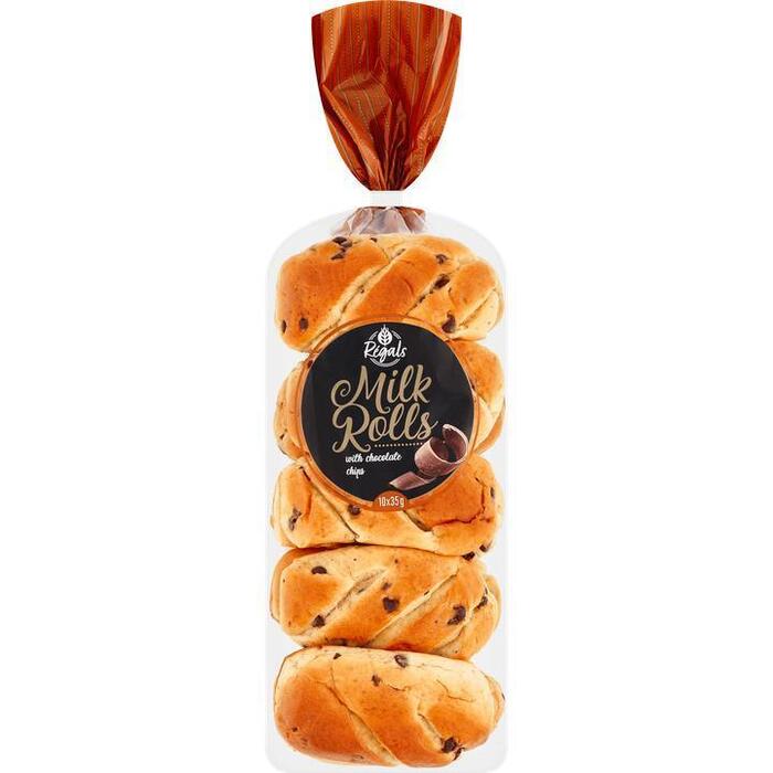 Jumbo Melk Brioches met Chocoladestukjes 10 Stuks (10 × 35g)