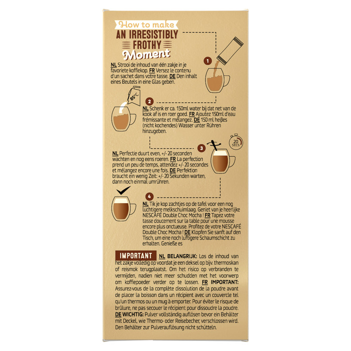 Gold double choc mocha 8 sticks (148g)