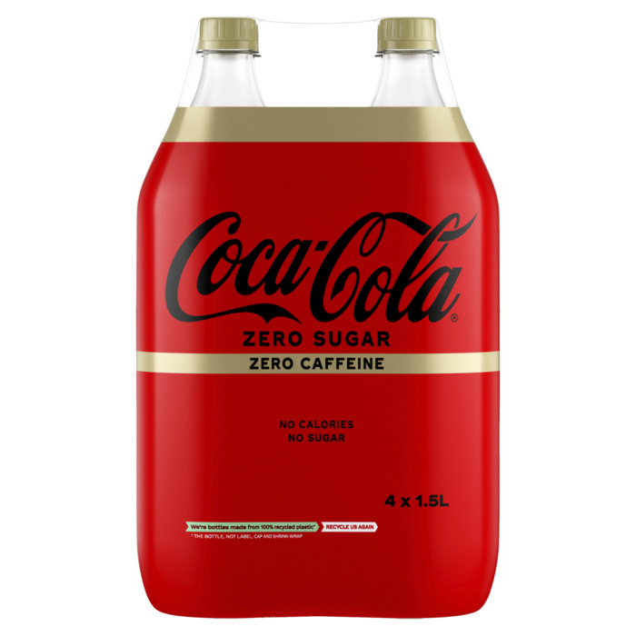Coca-Cola Zero Sugar Zero Caffeine 4 x 1,5 L (6L)