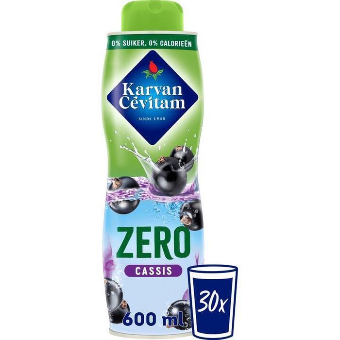 Karvan Cévitam Zero Cassis Siroop 600 ml (0.6L)