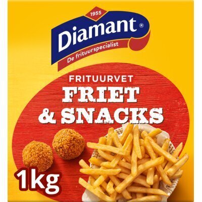 Diamant Friet & snacks vast frituurvet (Pak, 4 × 250g)